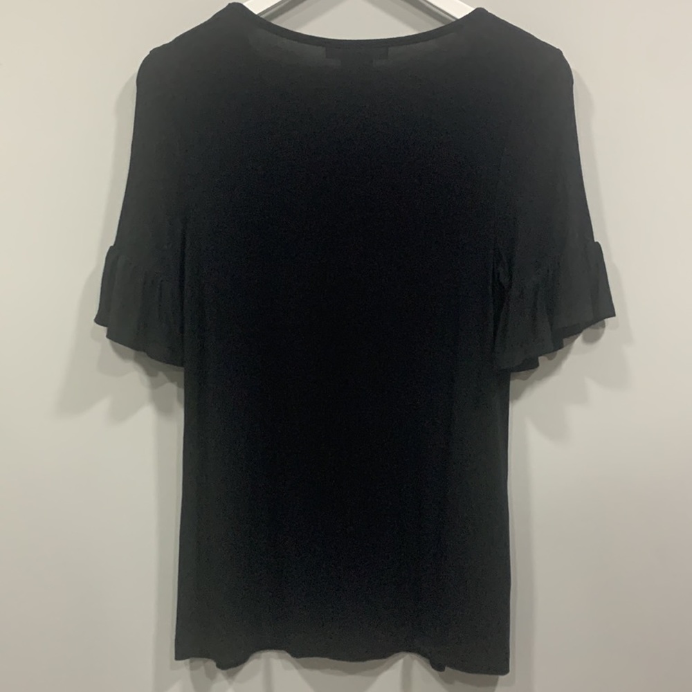 Philosophy Ruffle Short Sleeve Basic Classic Simp… - image 6